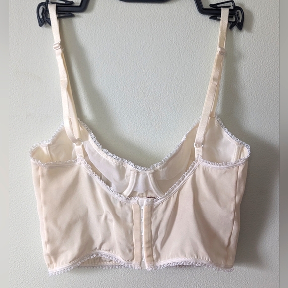 Designer PATRIZIA PEPE Silk Floral Embroidery Sequins Bustier. Vintage. Sz 42 EU - Picture 4 of 16